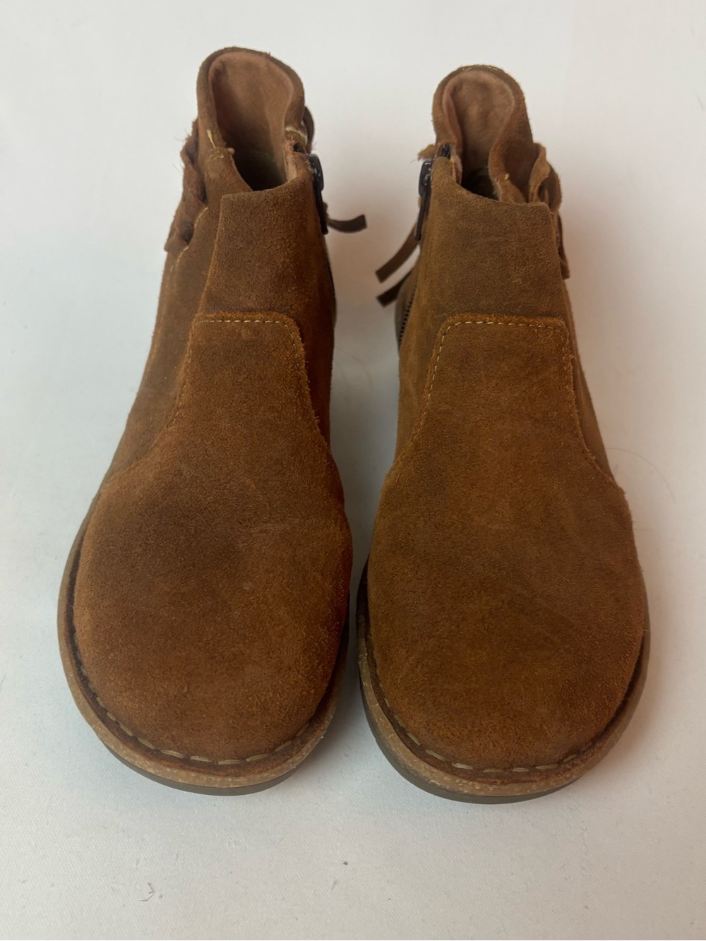 Born Viana Wedge Ankle Zip Bootie Women's 6.5 Brown Suede BR0065257 - Picture 3 of 10